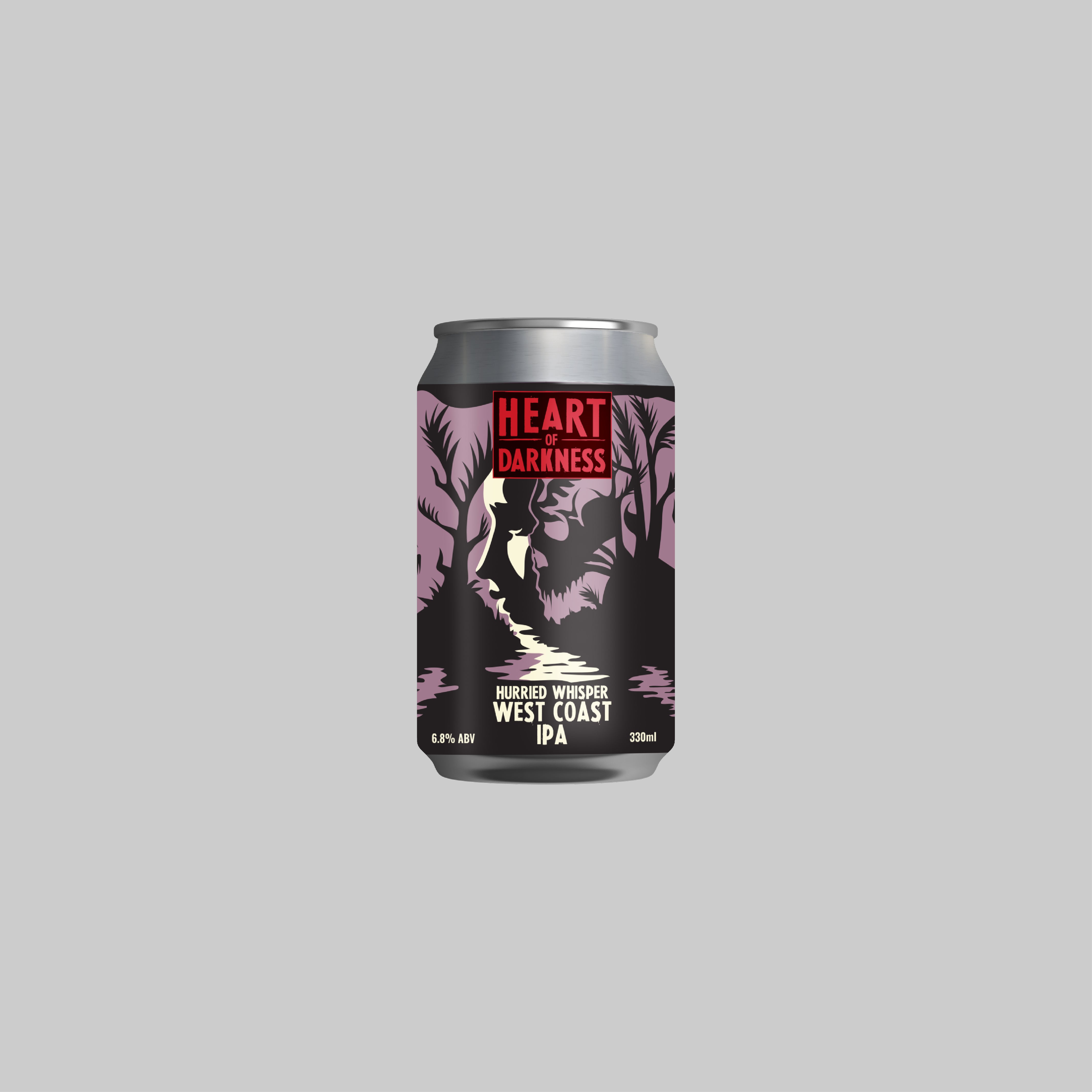 Heart Of Darkness Hurried Whisper West Coast IPA Can 330ml 6.8% - Time2Drink